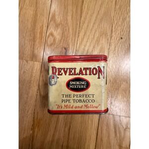 Vintage Revelation Smoking Mixture Pipe Tobacco Tin Philip Morris Pocket Size